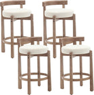 Mid Century Linen Counter Stools