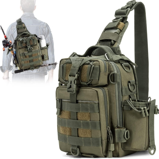 Fishing Backpack Outdoor Tackle Bag Large Fishing Tackle Bag Water-Resistant Fishing Backpack