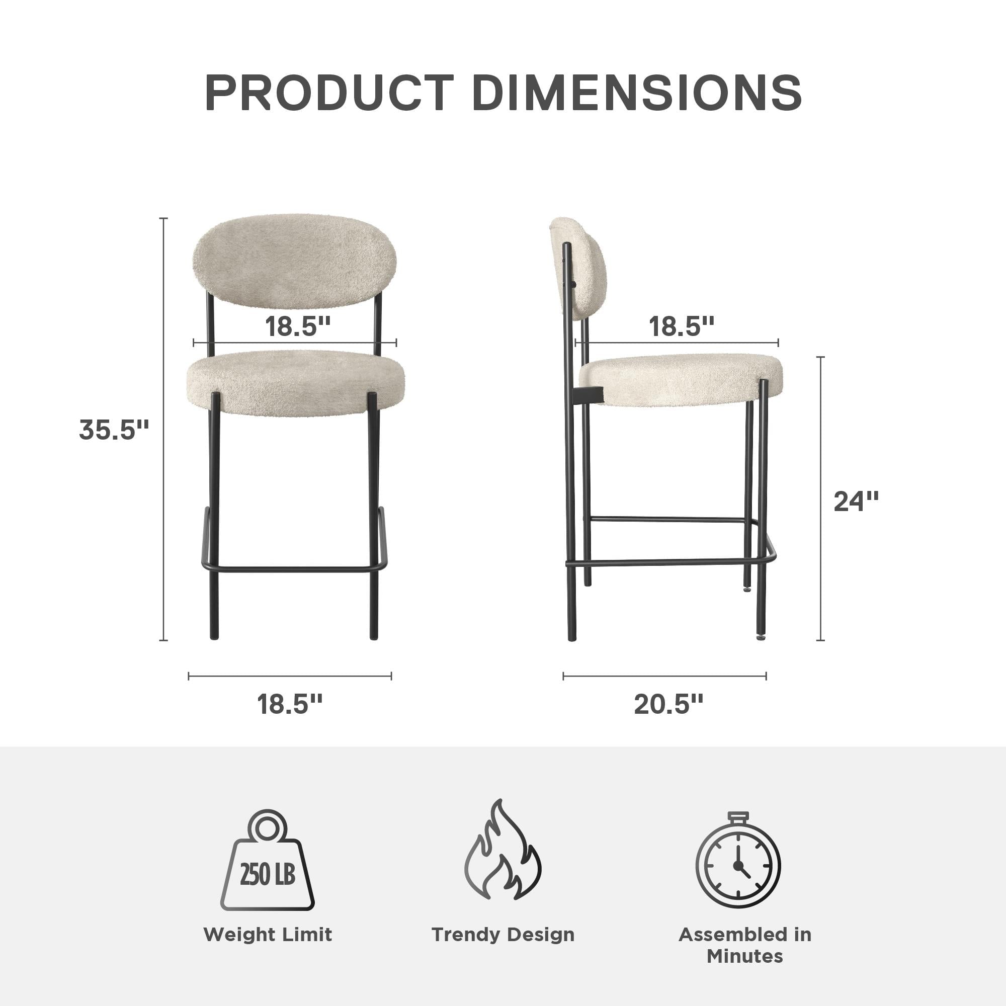 Boucle Counter Stool