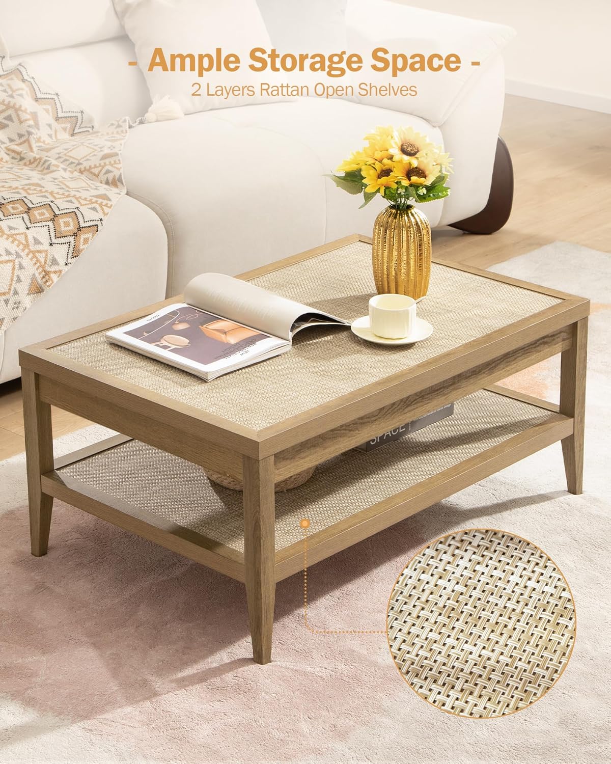 BohoCenter Coffee Table