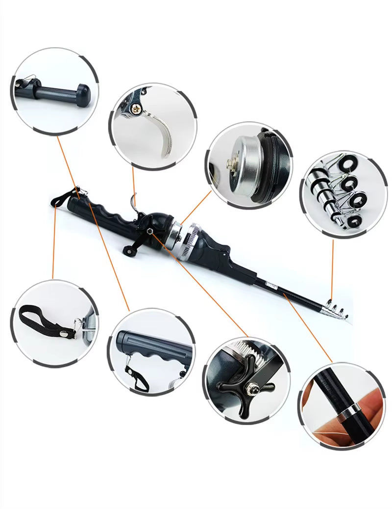 Portable Folding Fishing Rod 